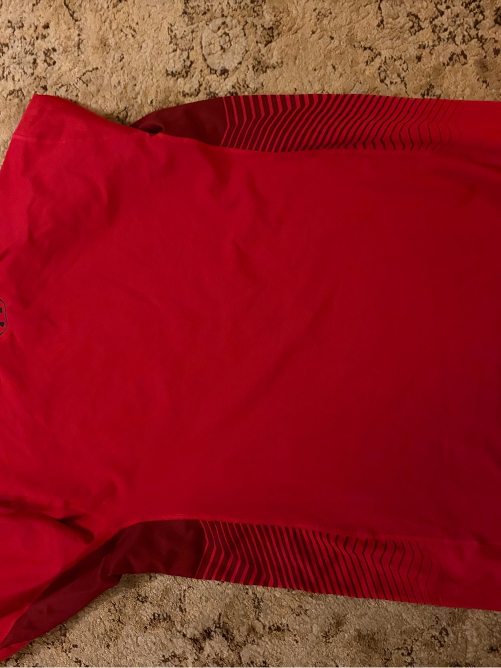 Under Armour Cold Gear Men's Red Performance Crew Neck Shirt XXL EUC athletic - Picture 4 of 7
